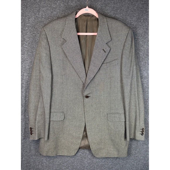 Canali Proposta Mens Wool Silk Blazer Jacket Sport Coat Made Italy Size 54 L EUC